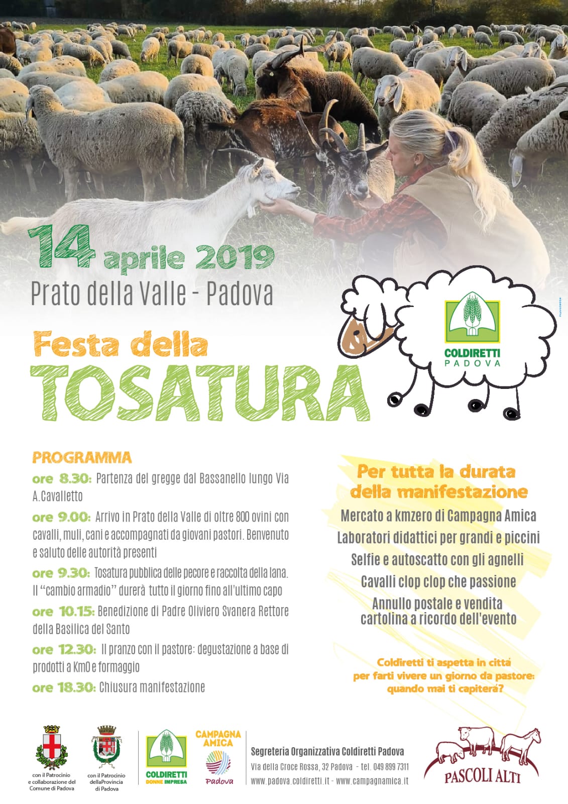 Festa del tosatura 14 aprile 2019