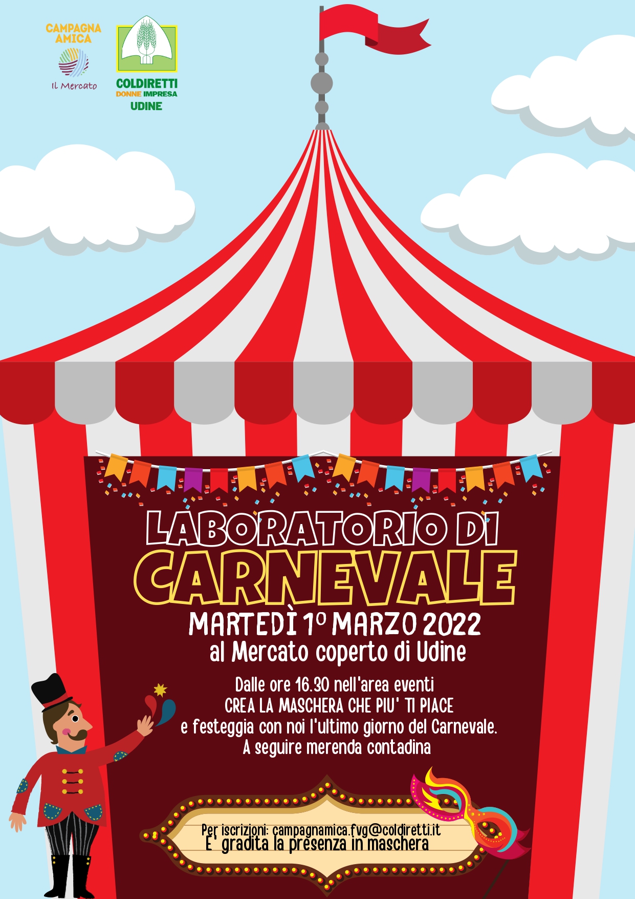 Laboratorio di Carnevale 1 Marzo Friuli Venezia Giulia